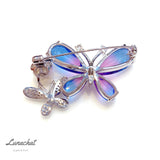 Lunachat Sterling Silver and Crystal Pearl Brooch Milano 21