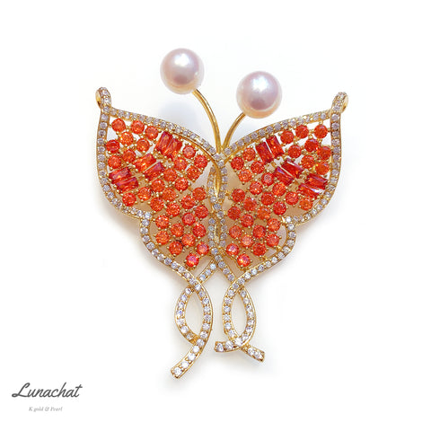 珍珠水晶胸針 ｜心口針｜brooch｜ swarovski brooches｜ 胸針香港