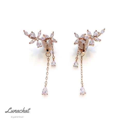  結婚禮物首飾｜夾耳環 |夾式耳環香港｜無耳洞耳環｜ clip on earrings｜clip earrings｜ 珍珠耳夾