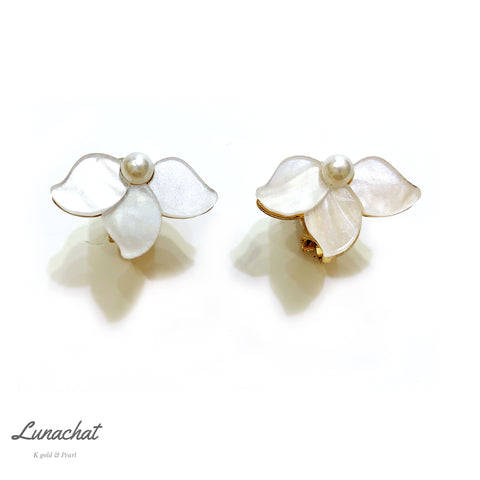 結婚禮物首飾｜夾耳環 |夾式耳環香港｜無耳洞耳環｜ clip on earrings｜clip earrings｜ 珍珠耳夾