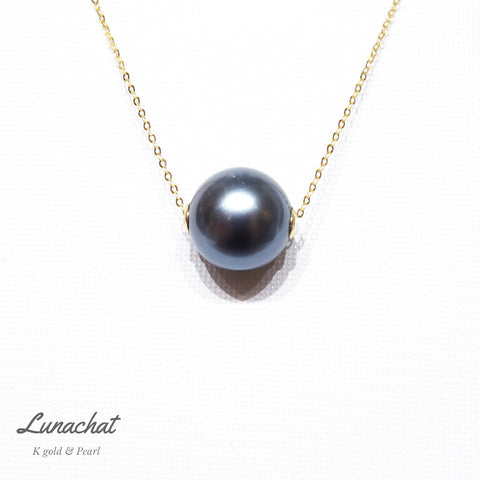 日本18K金精品奢華款大單顆12mm大溪地黑色海水珍珠頸鍊 Tahiti Pearl Necklace｜南洋珍珠頸鏈 |大溪地珍珠頸鏈｜珍珠吊墜| pearl necklace| Akoya珍珠頸鏈香港| Wedding necklace