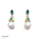  南洋珍珠耳環| 結婚禮物首飾｜珍珠耳環｜Akoya pearl earrings｜大溪地珍珠耳環｜