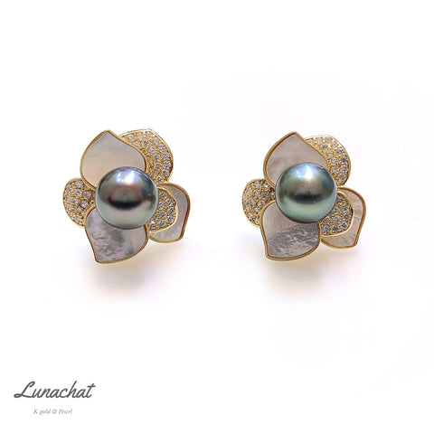 南洋珍珠耳環| 結婚禮物首飾｜珍珠耳環｜Akoya pearl earrings｜大溪地珍珠耳環｜