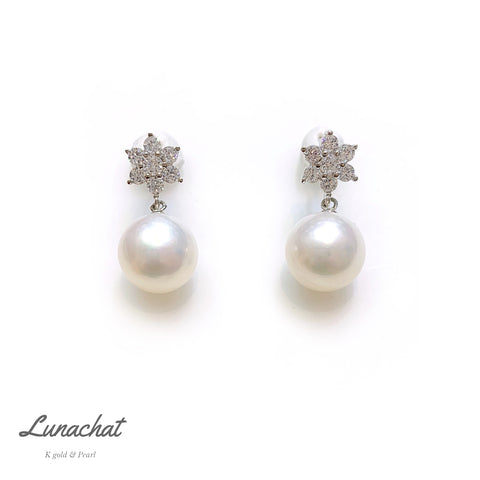 南洋珍珠耳環| 結婚禮物首飾｜珍珠耳環｜Akoya pearl earrings｜大溪地珍珠耳環｜