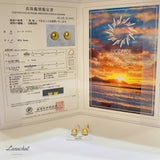 Lunachat 18K GOLD 9-10mm 南洋金珍珠夾耳環Earclips