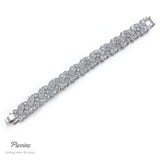 Pivoine Milano Sterling Silver and Crystal Bridal bracelet 21