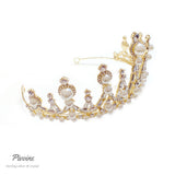Pivoine Bridal Tiara Milano Sterling Silver and Crystal Princess Crown 4