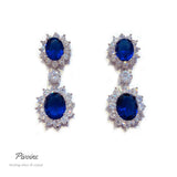 Pivoine Milano Sterling Silver and Crystal Bridal Earrings 10