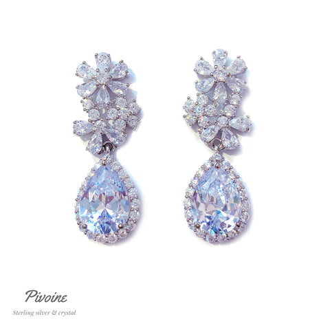 Pivoine Milano Sterling Silver and Crystal Earrings and Earclips 14