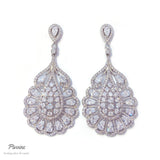 Pivoine Milano Sterling Silver and Crystal Bridal Earrings 95