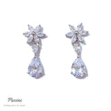 Pivoine Milano Sterling Silver and Crystal Bridal Earrings 61