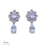 Pivoine Milano Sterling Silver and Crystal Bridal Earrings 63*