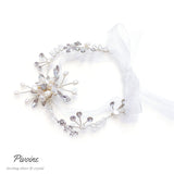 Pivoine Bridal Tiara Milano Sterling Silver and Crystal Wedding Corsage 4
