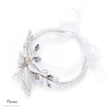 Pivoine Bridal Tiara Milano Sterling Silver and Crystal Wedding Corsage 2