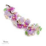 Pivoine Bridal Tiara Milano Sterling Silver and Crystal Handmade Hairpiece 74