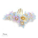 Pivoine Bridal Tiara Milano Sterling Silver and Crystal Handmade Hairpiece 71