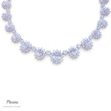Pivoine Milano Sterling Silver and Crystal Bridal Necklace 3*