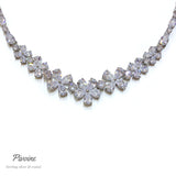 Pivoine Milano Sterling Silver and Crystal Bridal Necklace 10