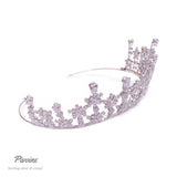 Pivoine Bridal Tiara Milano Sterling Silver and Crystal Princess Crown 27