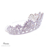 Pivoine Bridal Tiara Milano Sterling Silver and Crystal Princess Crown 55*