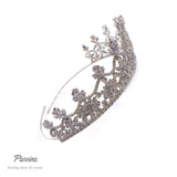 Pivoine Bridal Tiara Milano Sterling Silver and Crystal Princess Crown 16