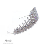 Pivoine Bridal Tiara Milano Sterling Silver and Crystal Princess Crown 33