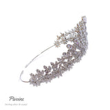 Pivoine Bridal Tiara Milano Sterling Silver and Crystal Princess Crown 37