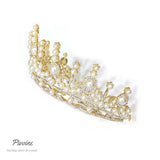 Pivoine Bridal Tiara Milano Sterling Silver and Crystal Princess Crown 43