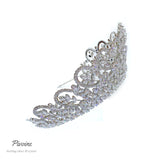 Pivoine Bridal Tiara Milano Sterling Silver and Crystal Princess Crown 11