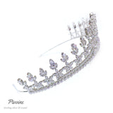 Pivoine Bridal Tiara Milano Sterling Silver and Crystal Princess Crown 38
