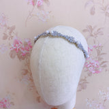 Pivoine Bridal Tiara Milano Sterling Silver and Crystal Handmade Hairpiece 79